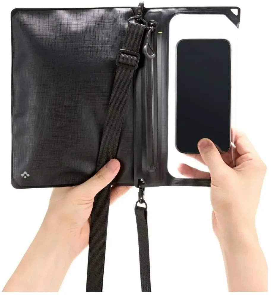„Spigen Aqua Shield WaterProof Case A640“ (dvigubas, su „Crossbag“) 1 vnt., juodas