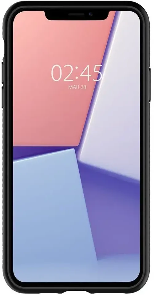 Spigen Liquid Air dėklas telefonui iPhone 11, juodas