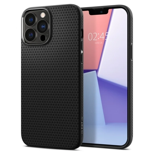 Spigen Liquid Air dėklas skirtas Apple iPhone 13 Pro Max, spalva - Matte Black