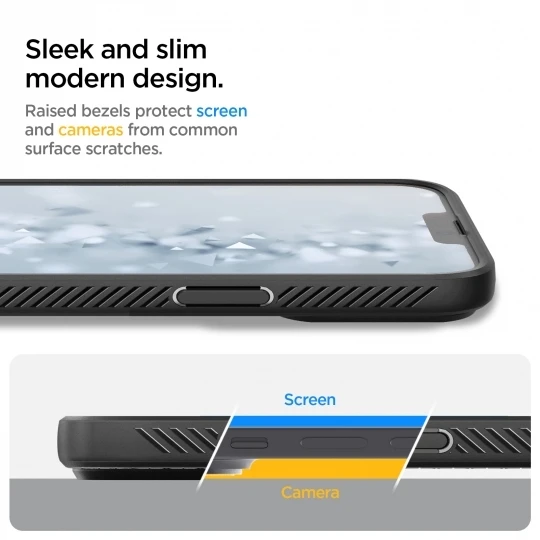 Spigen Liquid Air dėklas skirtas Apple iPhone 13 Pro Max, spalva - Matte Black