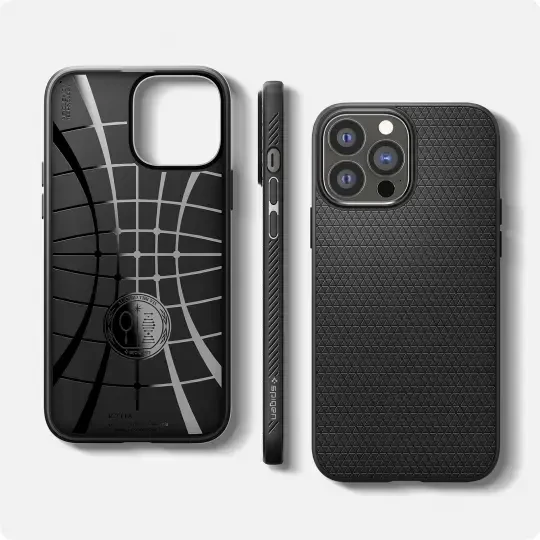 Spigen Liquid Air dėklas skirtas Apple iPhone 13 Pro, spalva - Matte Black