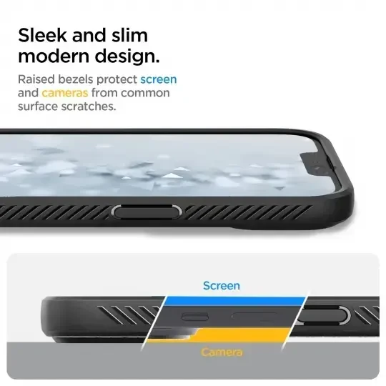 Spigen Liquid Air dėklas skirtas Apple iPhone 13, spalva - Matte Black