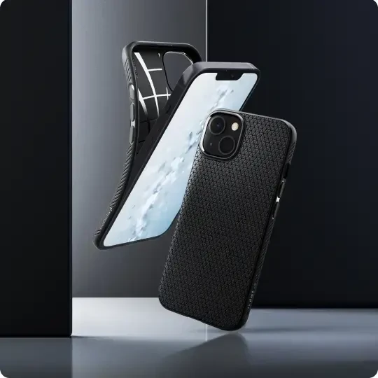 Spigen Liquid Air dėklas skirtas Apple iPhone 13, spalva - Matte Black