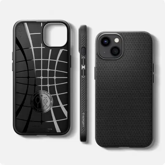 Spigen Liquid Air dėklas skirtas Apple iPhone 13, spalva - Matte Black