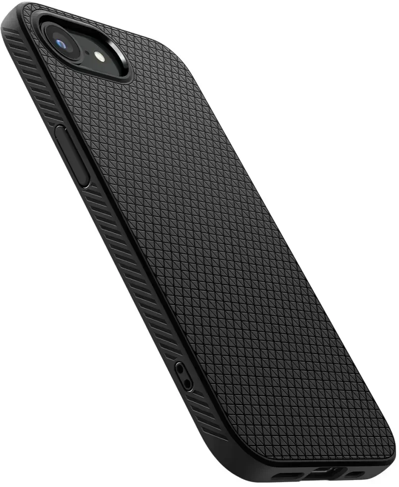 Spigen Liquid Air telefono dėklas iPhone 16e, juodas