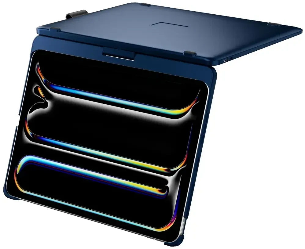 Typecase Dėklas TypeDėklas Flexbook Touch su klaviatūra skirtas Apple iPad Pro 11″ 2024/2025 dark mėlynas