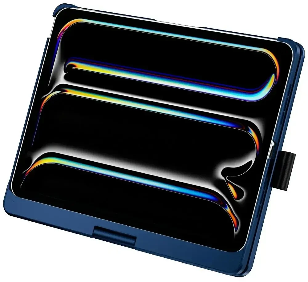 Typecase Dėklas TypeDėklas Flexbook Touch su klaviatūra skirtas Apple iPad Pro 11″ 2024/2025 dark mėlynas