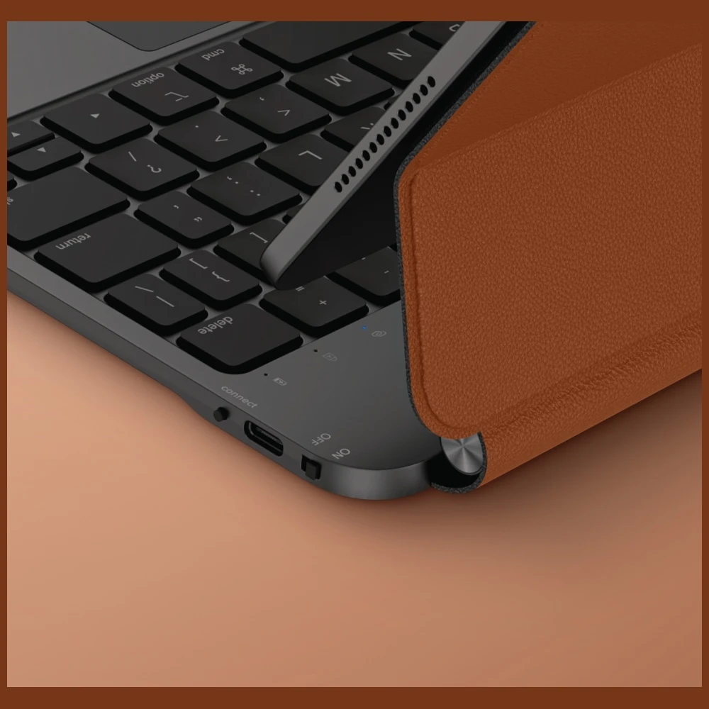 Dėklas UNIQ Venno Pro Magnetic Smart su klaviatūra skirtas iPad Air 11" (2024/25) | Apple Air 10.9" (2022/20) | iPad Pro 11" (2022/21) caramel