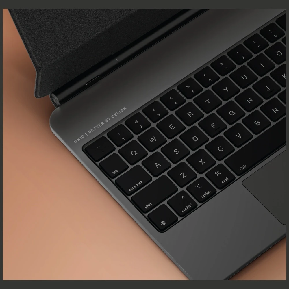 Dėklas UNIQ Venno Pro Magnetic Smart su klaviatūra skirtas iPad Air 11" (2024/25) | Apple Air 10.9" (2022/20) | iPad Pro 11" (2022/21) caramel