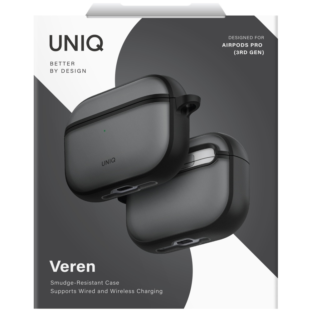 „Uniq Veren“ dėklas, skirtas „AirPods Pro 3“ ausinėms – rudas
