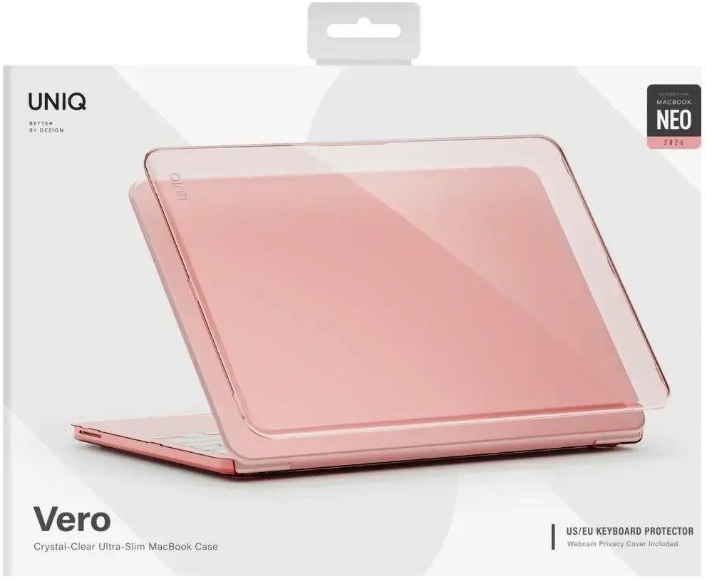 Dėklas UNIQ Vero for MacBook Neo tinted blush