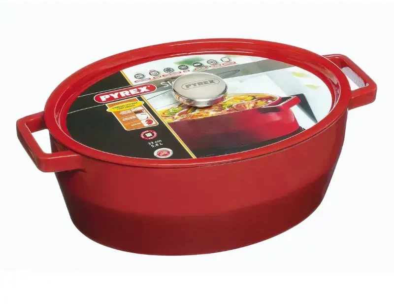 Pyrex Lėto virimo ketaus puodas su dangčiu - 5,8 l