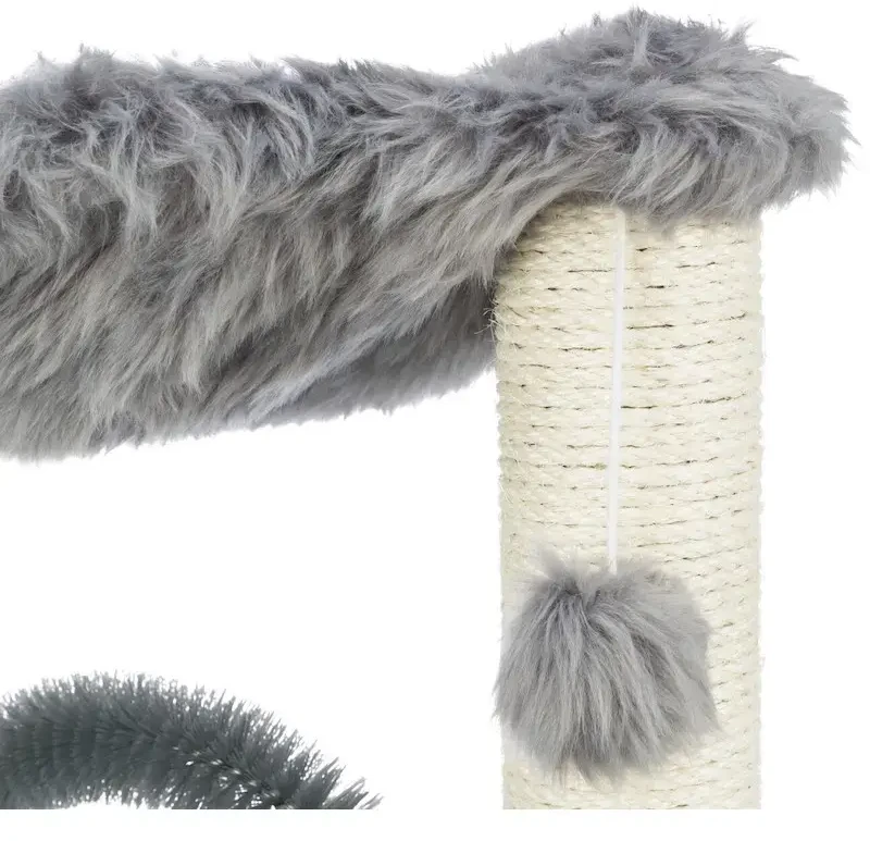 Trixie Baza, stovimas draskytuvas su šepetėliu, skirtas katei, pilkas, 50 cm