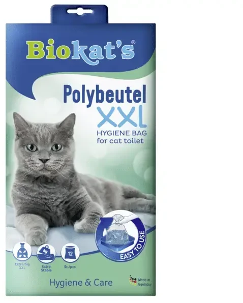 Gimborn Krepšiai kačių tualetui BIOKATS ECO BAGS XXL 12 vnt