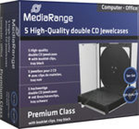 MediaRange CD / DVD Jewelcase Double Retail 5 vnt (BOX31-2)