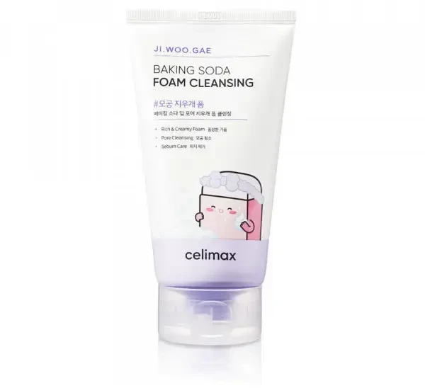 CELIMAX Ji Woo Gae Baking Soda Deep Pore Foam Cleansing - giluminio valymo putojantis prausiklis, 150 ml