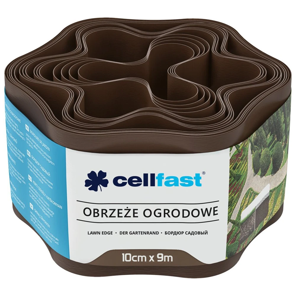 CELLFAST OBRZEŻE OGRODOWE BRĄZ 10cm x 9m