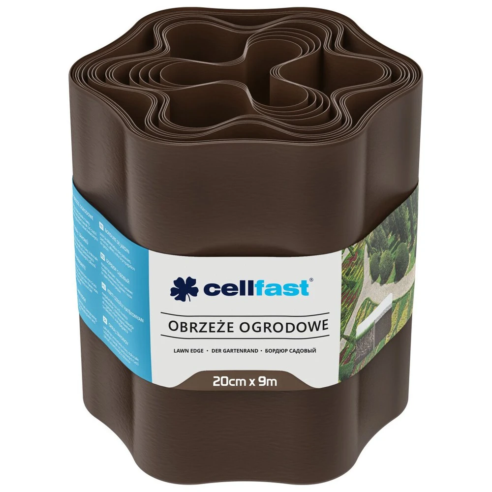 CELLFAST OBRZEŻE OGRODOWE BRĄZ 20cm x 9m