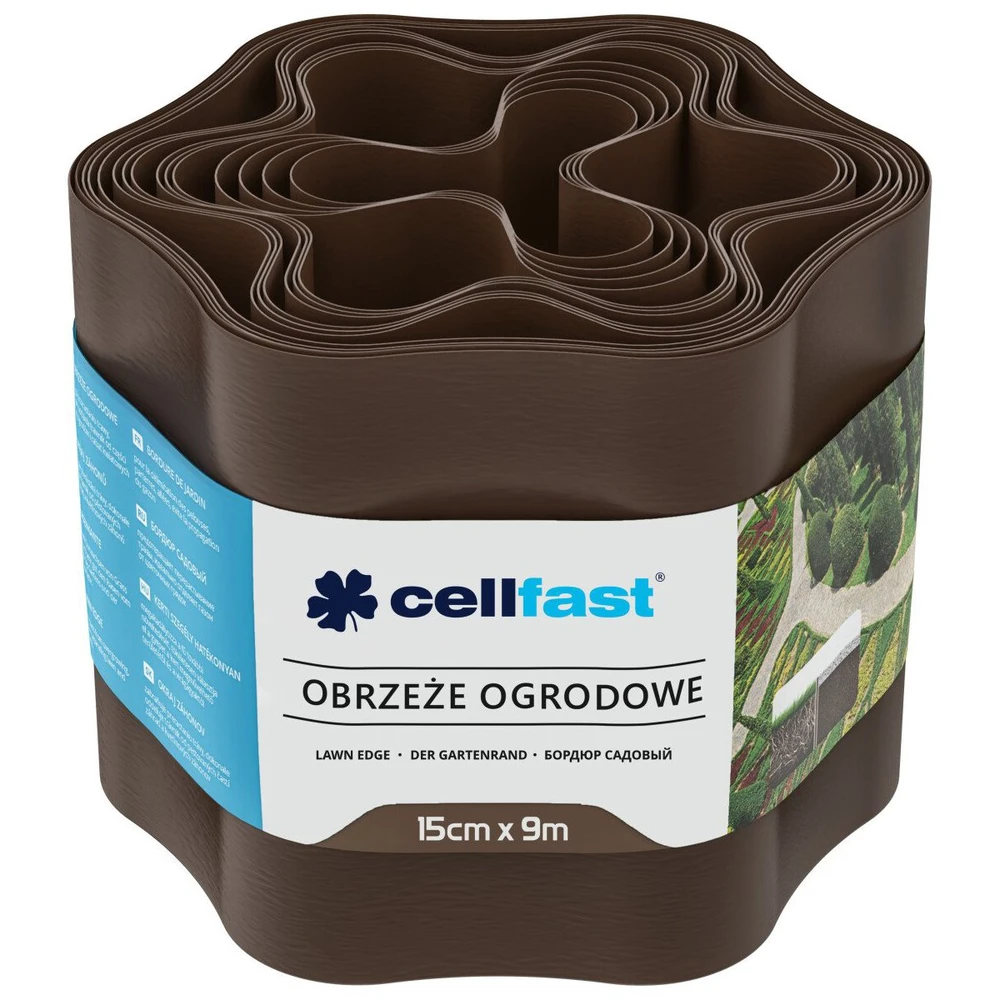 CELLFAST OBRZEŻE OGRODOWE BRĄZ 15cm x 9m