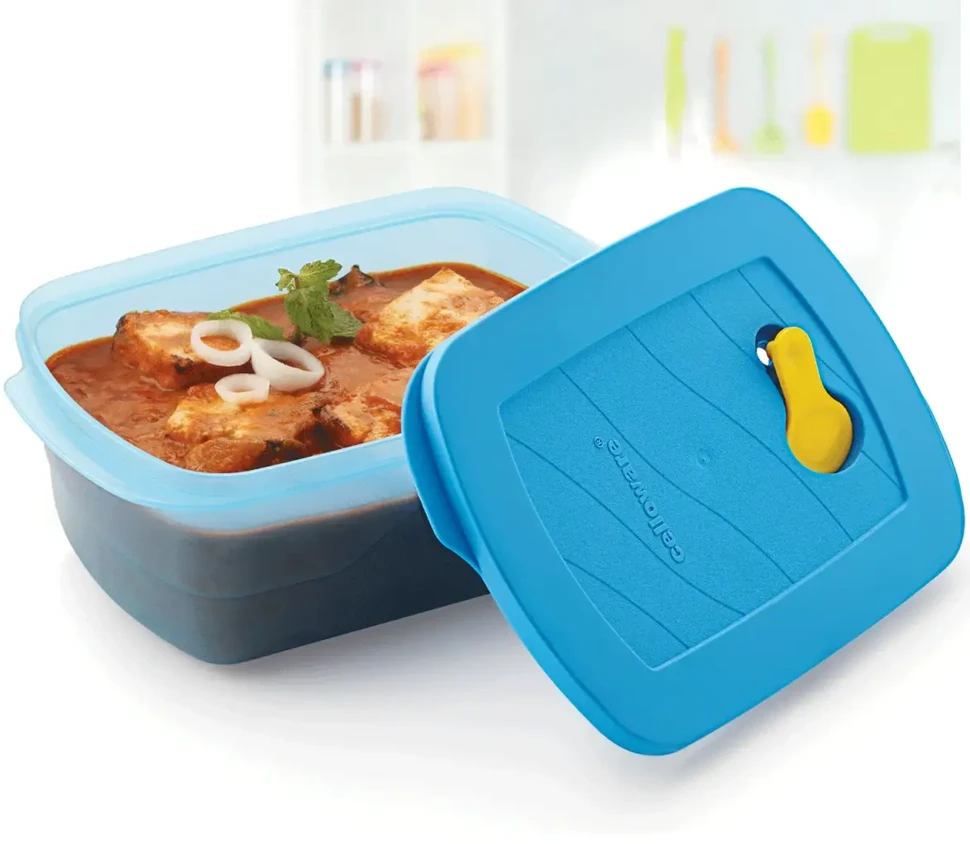 Cello MAX FRESH maisto indas, tinkamas naudoti mikrobangų krosnelėje ir šaldytuve, 2000 ml mėlynas