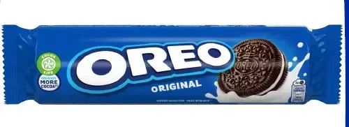 Kakaviniai sausainiai OREO su vanilės skonio įdaru, 154 g