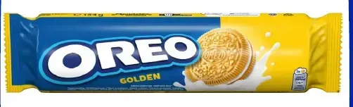 Sausainiai OREO Golden vanilės skonio įdaru, 154 g