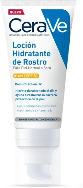 Drėkinamasis losjonas veidui Cerave Facial Moisturising Lotion SPF50, 52 ml