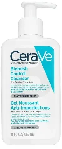 Veido prausiklis probleminei odai Cerave Blemish Control Cleanser, 236 ml