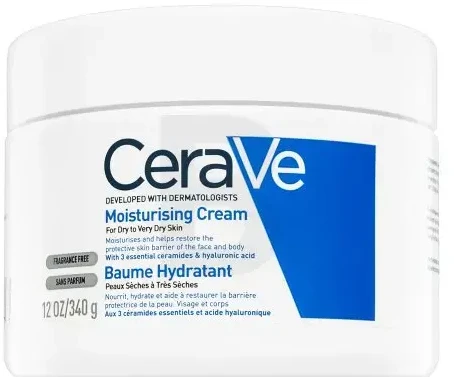 Drėkinamasis veido ir kūno kremas sausai ir labai sausai odai Cerave Moisturising Cream, 340 g