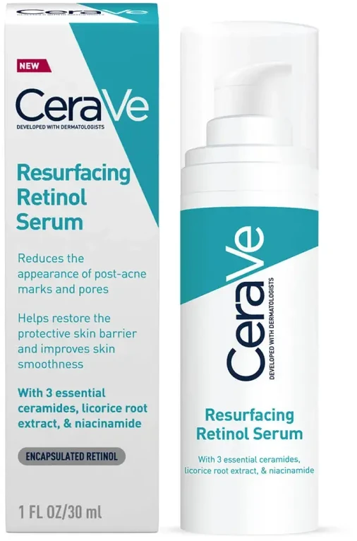 Regeneruojantis serumas veidui su retinoliu Cerave Blemish Resurfacing Retinol Sérum, 30 ml