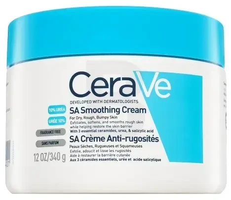 Veido kremas sausai ir šiurkščiai odai Cerave SA Smoothing Cream, 340 g