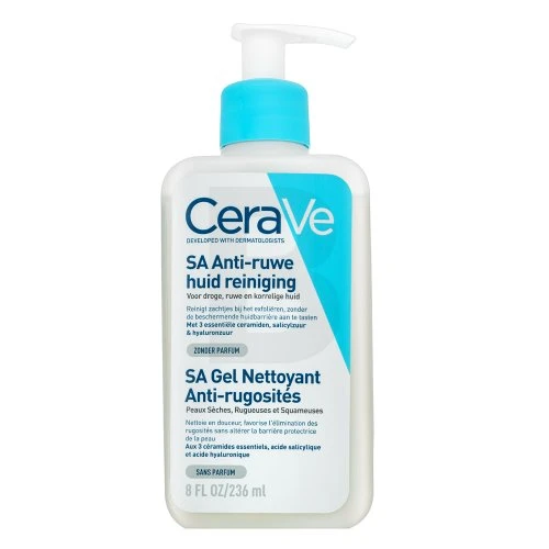Veido prausiklis sausai ir šiurkščiai odai Cerave SA Smoothing Cleanser, 236 ml