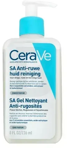 Veido prausiklis sausai ir šiurkščiai odai Cerave SA Smoothing Cleanser, 236 ml