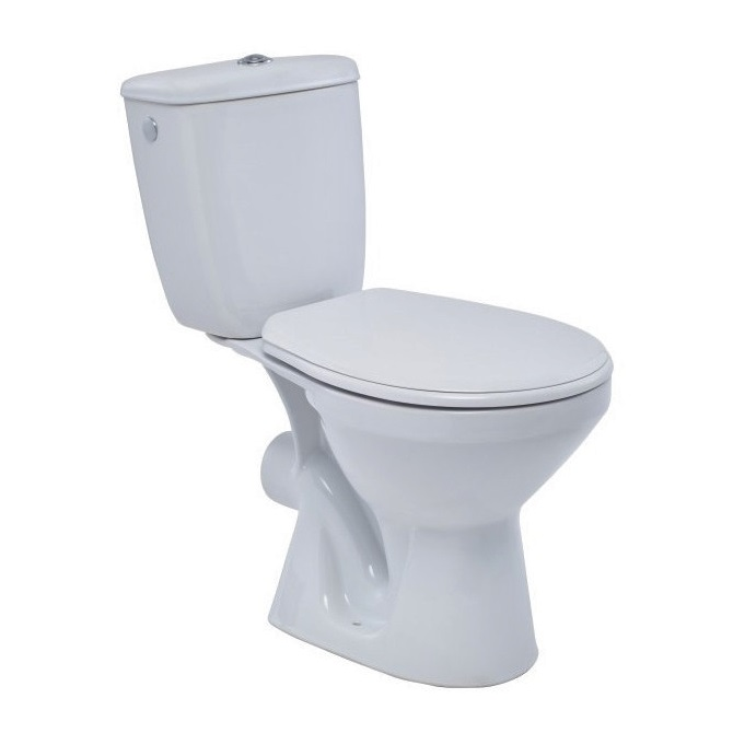 Kompaktiškas WC komplektas Cersanit Mito Pilkas 68,5 cm baltas (5907720680084)