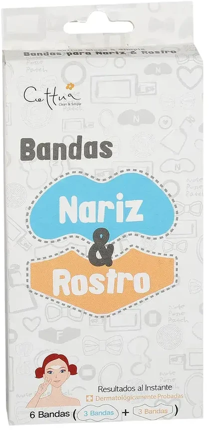 Cettua Cleansing & Exfoliating Nose Sheet Strips, 12 vnt.