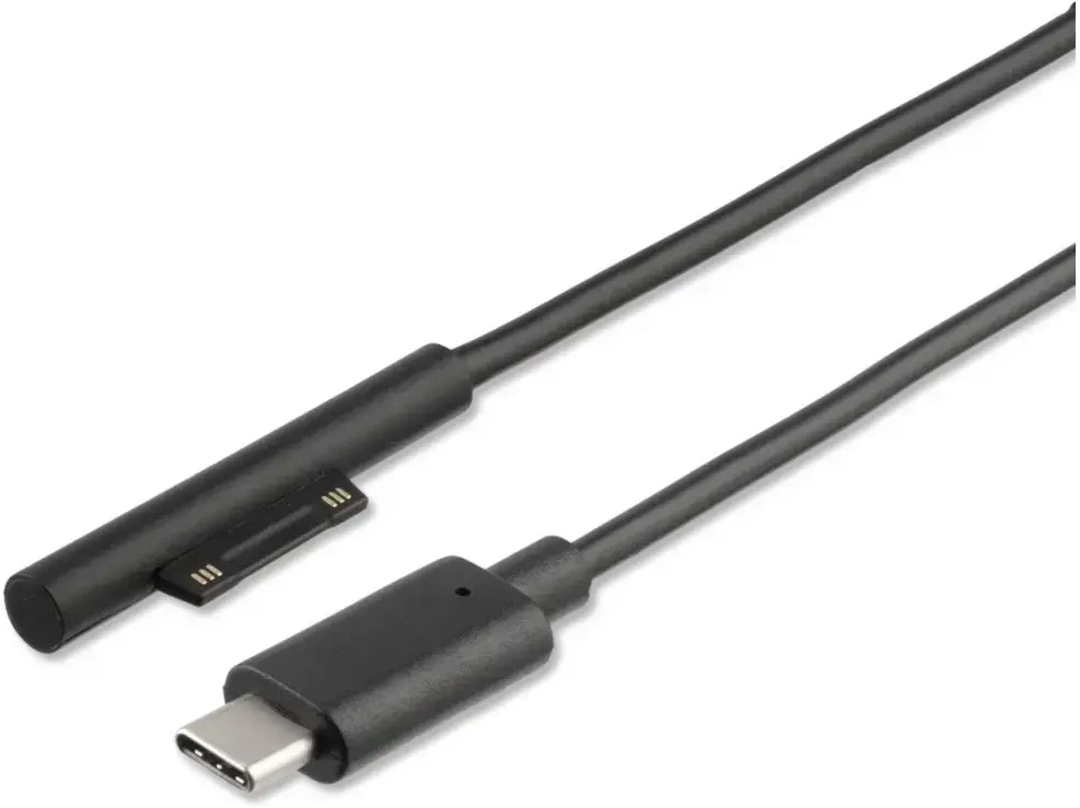 Kabelis 4smarts Connect Cable USB-C 5A 1m, skirtas Microsoft Surface, juodas