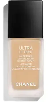 Chanel Ilgai išliekantis skystas makiažo pagrindas „Ultra Le Teint Fluide“ (nepriekaištingos apdailos makiažo pagrindas) 30 ml