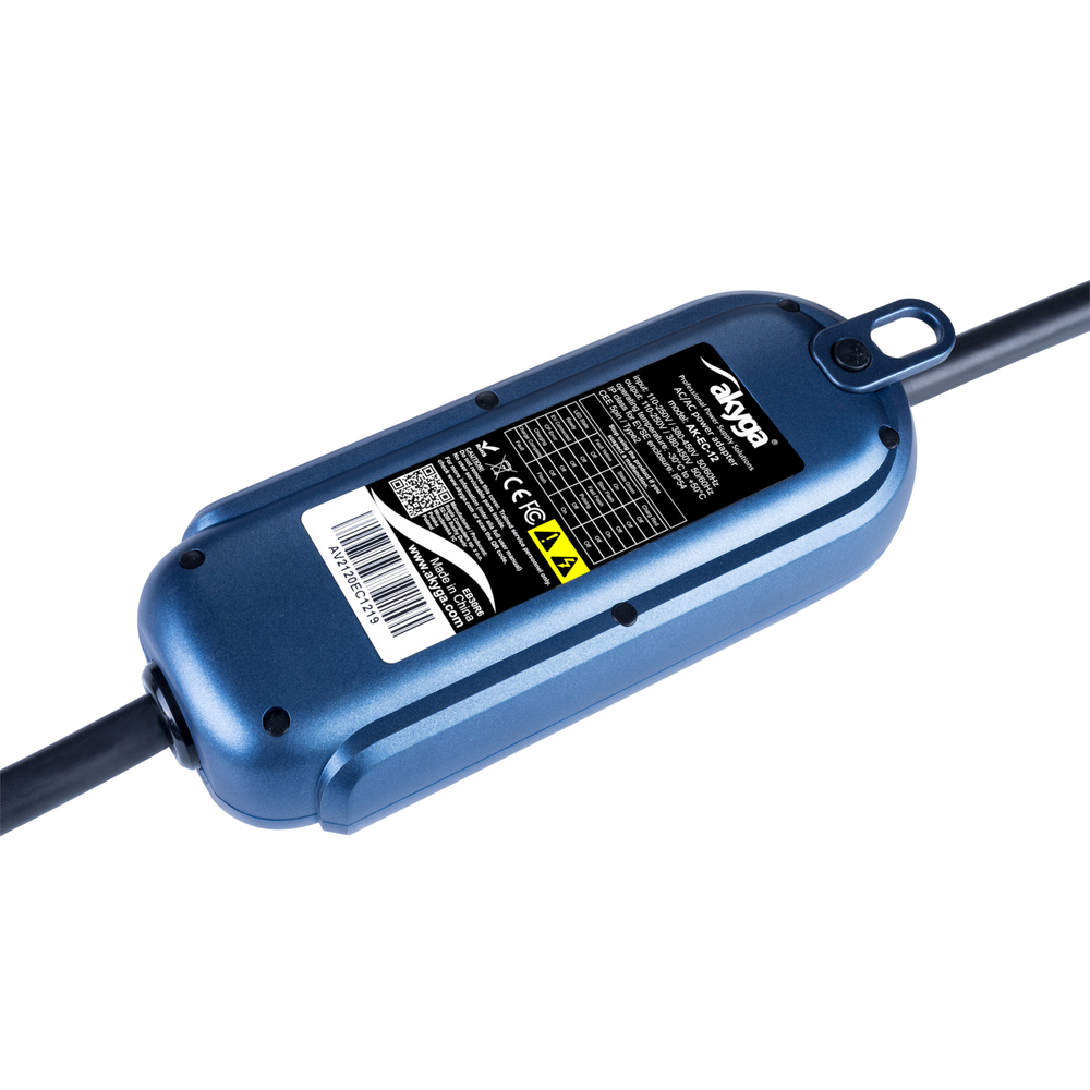 Įkroviklis elektromobiliams Akyga AK-EC-12 CEE 5 kontaktų Type2 LCD 3 fazių 16A 11kW 5m