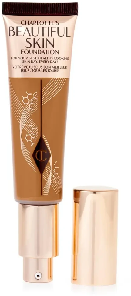 Charlotte Tilbury „Beautiful Skin Science + Colour Radiant Finish“ skystas makiažo pagrindas, 13 Warm Chaud, 30 ml