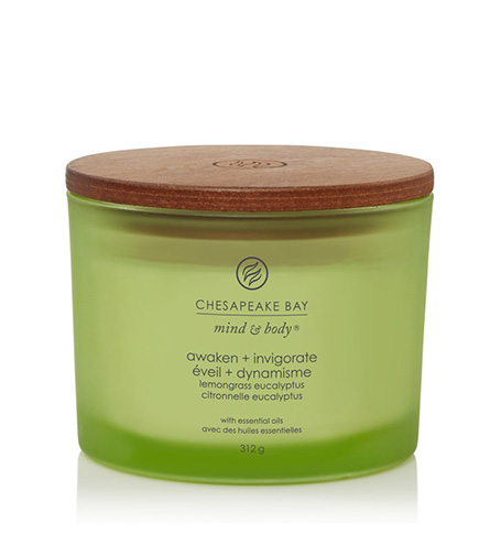 Chesapeake Bay Candle 3 dagčių žvakė –Awaken & Invigorate (Lemongrass Eucalyptus)