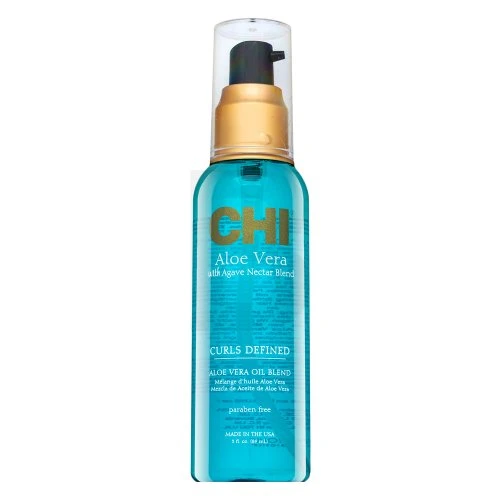 Aliejus garbanotiems plaukams CHI Aloe Vera with Agave Nectar Curls Defined Oil 89ml
