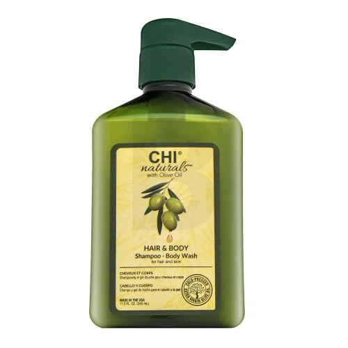 Šampūnas ir kūno prausiklis CHI Olive Organics Hair &amp; Body Šampūnas 340 ml