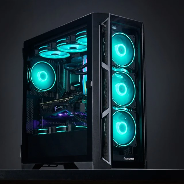CHIEFTEC APEX A-RGB žaidimų važiuoklė E-ATX Juodas