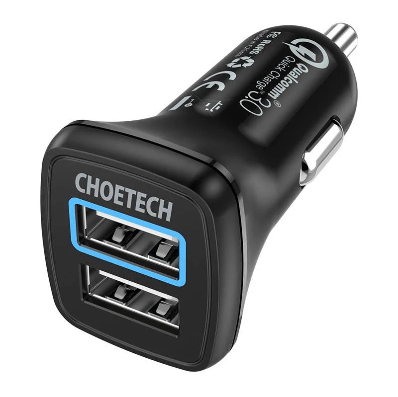 Kroviklis CHOETECH 2xUSB A, 36W, QC3.0