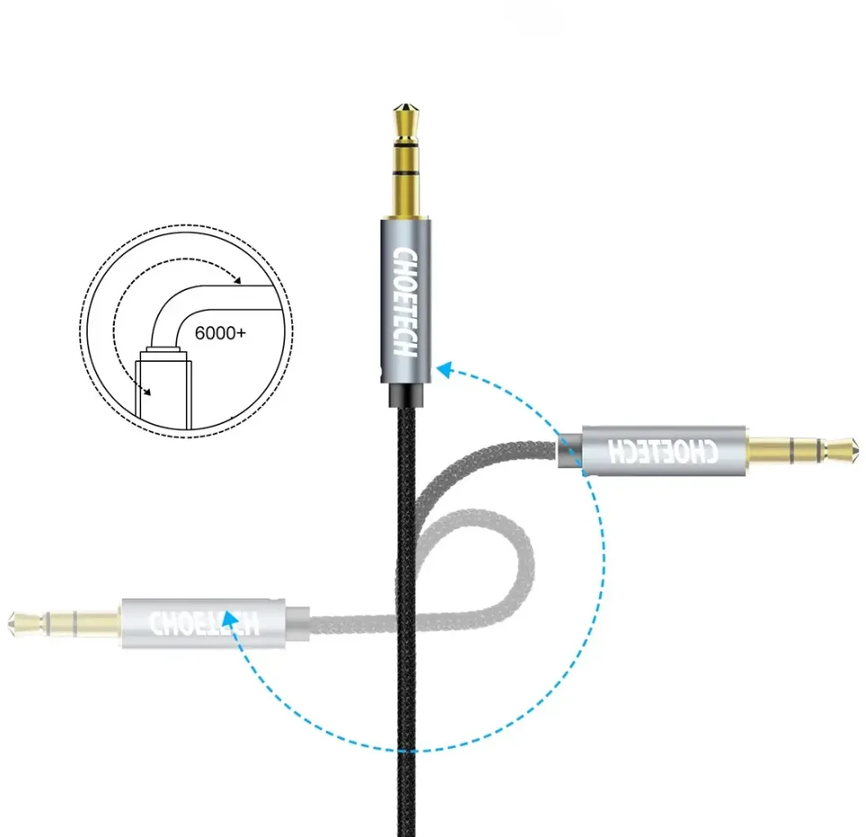 Audio kabelis CHOETECH 3.5mm, M-M, 1.2m
