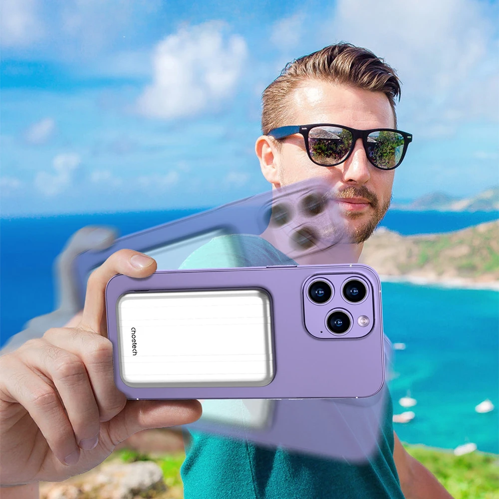 Išorinė baterija su MagSafe CHOETECH, 10W, 5000mAh