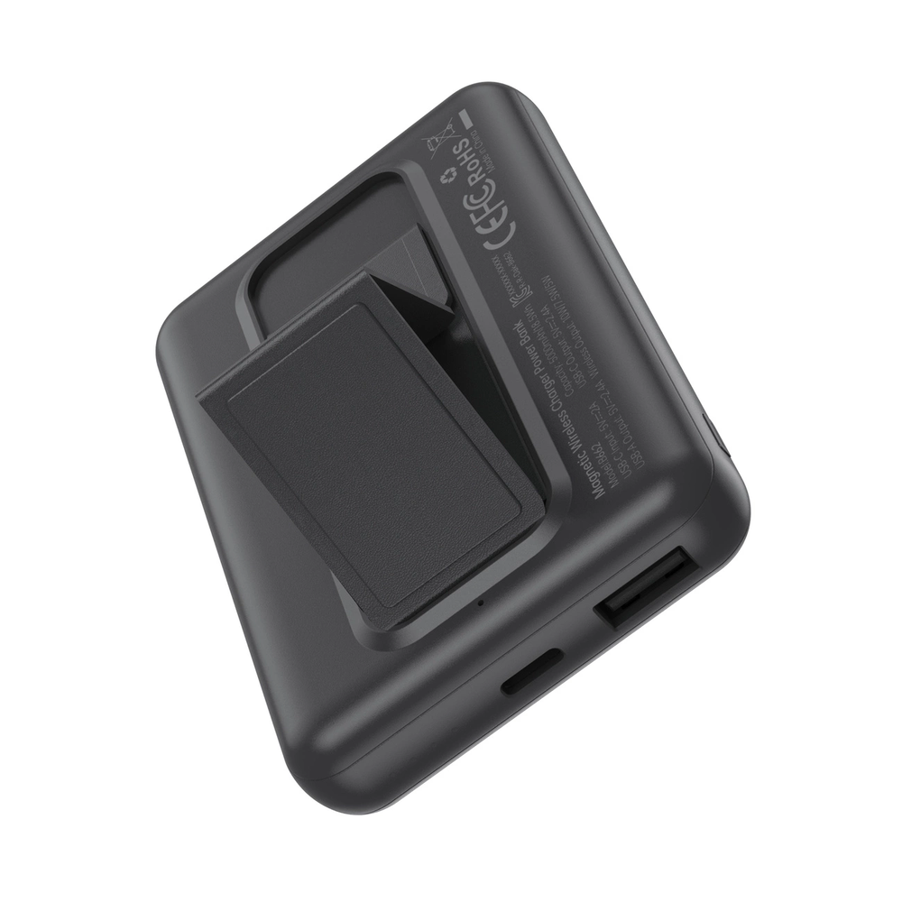 Choetech B662 wireless MagSafe 5000mAh powerbank – Juodos spalvos