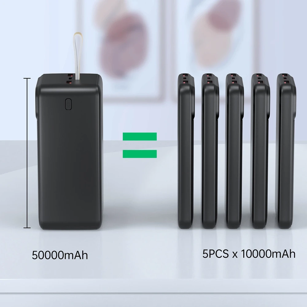 Išorinė baterija Power Bank Choetech B732 22.5W 50000mAh juoda