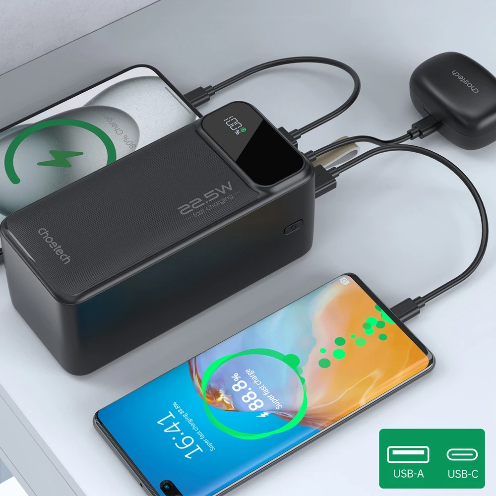 Išorinė baterija Power Bank Choetech B732 22.5W 50000mAh juoda