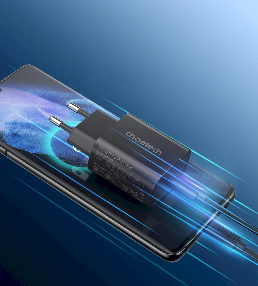 Papildomas skaitmeninis Kroviklis CHOETECH USB Type-C, 25W, PD+PPS